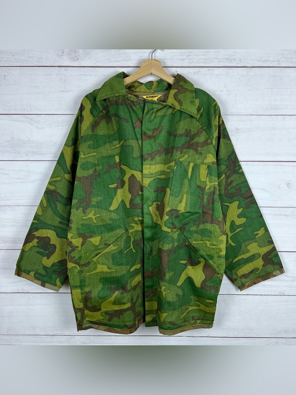 RANGER reversible camo camouflage hunting field jacket coat LARGE vtg 70s 80s